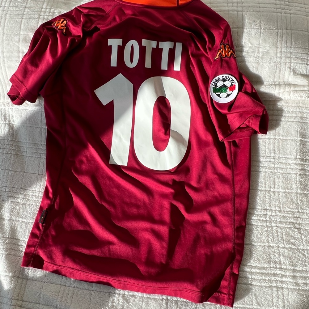 Red Kappa Ac Roma Totti Jersey